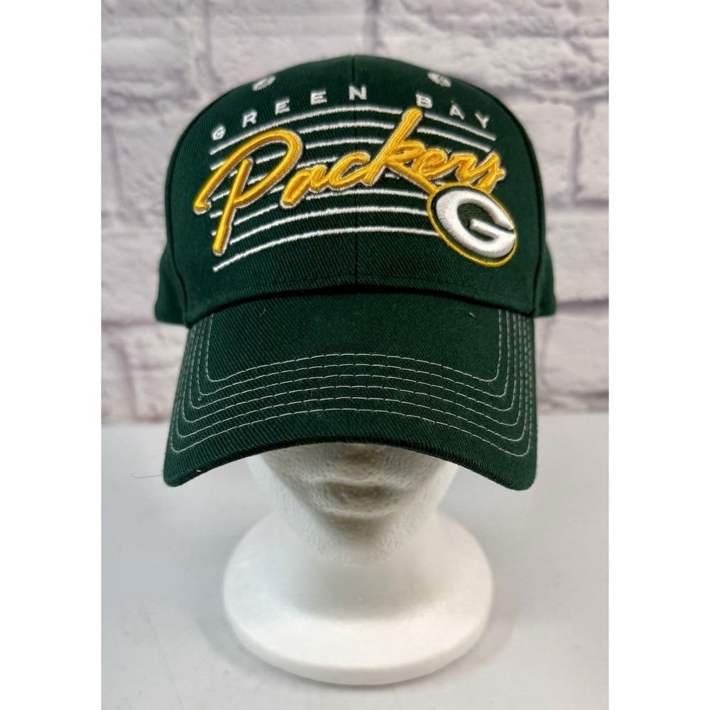 Vintage Green Bay Packers Team NFL Apparel Hat New With Stickers One Size Fits